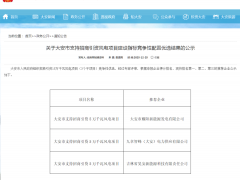 吉林大安150MW風電指標優選結果公示